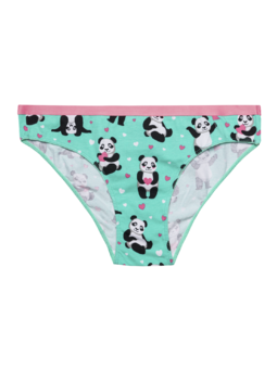 Culotte rigolote pour femmes Panda et petits cœurs