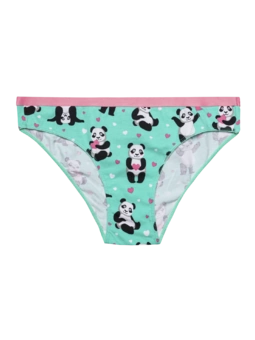 Culotte rigolote pour femmes Panda et petits cœurs