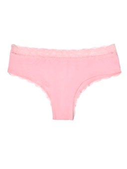 Culotte en dentelle rose corail pour femmes