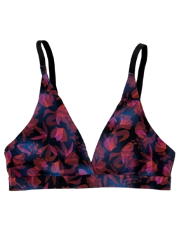 Bralette triangulaire sans coutures Fleurs de nuit