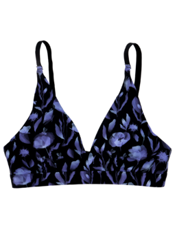 Bralette triangulaire sans coutures Coquelicot de minuit