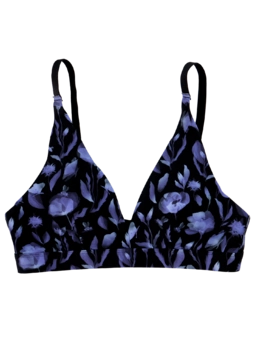 Bralette triangulaire sans coutures Coquelicot de minuit