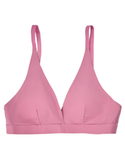Bralette triangulaire vieux rose sans coutures
