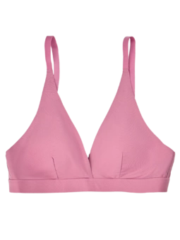 Bralette triangulaire vieux rose sans coutures