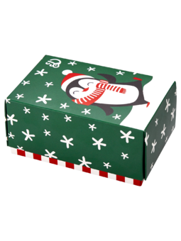Klasyczne pudełko na prezent Cześć, pingwinku