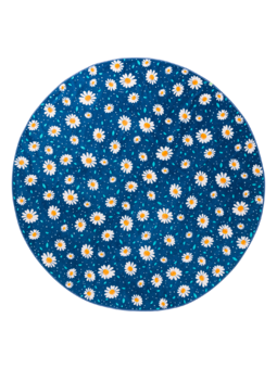 Serviette de plage ronde rigolote Fleur de marguerite