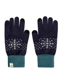 Veselé pletené rukavice Zimná nálada