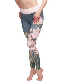 Pink lotus leggings clearance