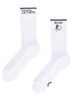 Chaussettes fonctionnelles rigolotes Hasta la Vista
