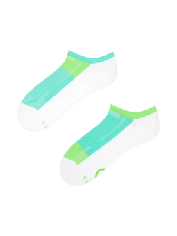 Chaussettes fonctionnelles vertes et menthe pour baskets