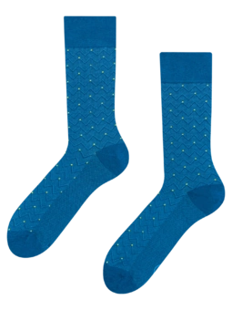 Chaussettes à motifs bleu et citron vert