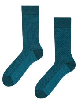 Chaussettes à motifs bleues émeraude