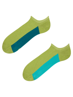 Limetkové ponožky do tenisek Cukřík