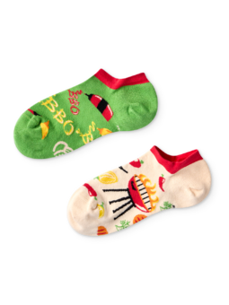 Socquettes rigolotes pour baskets Saison des barbecues
