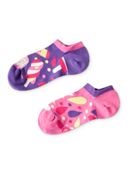 Socquettes rigolotes pour baskets Sucettes glacées