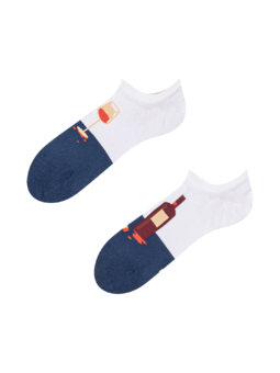 Socquettes rigolotes pour baskets Bouteille de vin