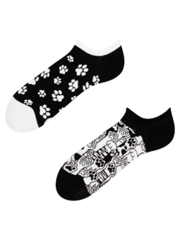 Socquettes rigolotes pour baskets Pattes de chat