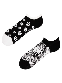 Socquettes rigolotes pour baskets Pattes de chat