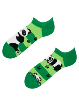 Socquettes rigolotes pour baskets Panda et rayures