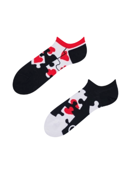 Socquettes rigolotes pour baskets Puzzle de cœur