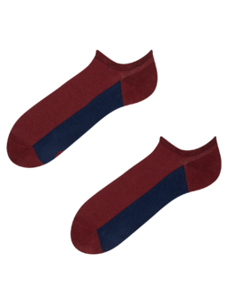 Vínově červené ponožky do tenisek Pata
