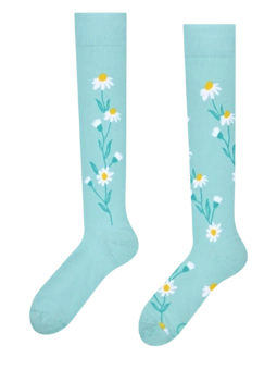 Mi-bas rigolos Camomile turquoise