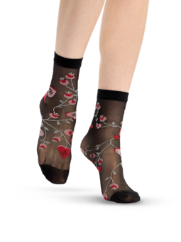 Chaussettes rigolotes en nylon Amour folklorique
