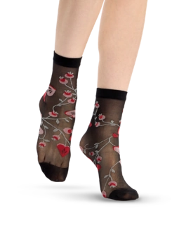 Chaussettes rigolotes en nylon Amour folklorique