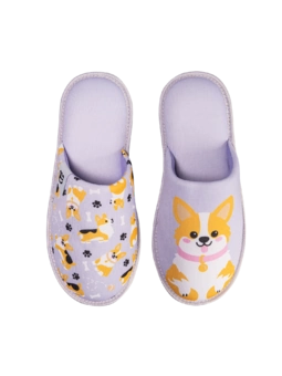 Pantoufles rigolotes Chien Corgi