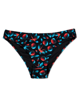 Culotte bikini rigolote Cerises noires