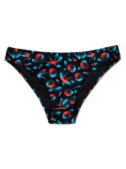Culotte bikini rigolote Cerises noires