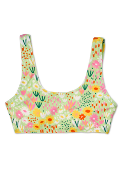 Haut de bikini de sport rigolo Jardin de fleurs