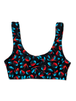 Haut de bikini de sport rigolo Cerises