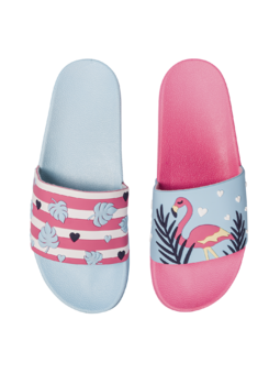 Papuci Veseli Dragoste pentru Flamingo