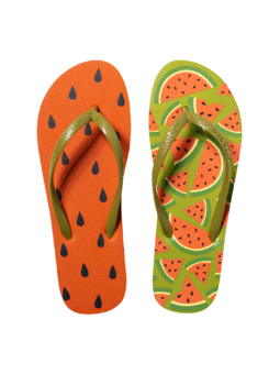 Vrolijke flip-flops Frisse watermeloen