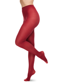 Collants en nylon rouge foncé