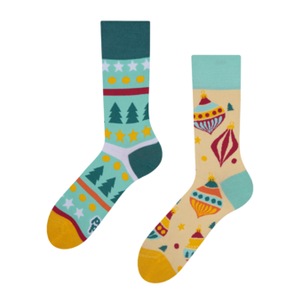 Veselé ponožky Vianočné gule