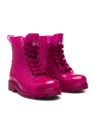 Bottes de pluie à paillettes roses pour enfants
