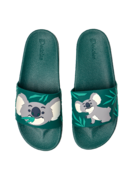 Sandales rigolotes pour enfants Koala et feuilles