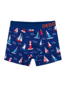 Boxer rigolo pour garçons Phare et bateaux à voile