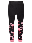 Protiskluzové dětské punčošky Plameňáci a srdíčka