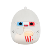 SQUISHMALLOWS Šedý žralok s popcornem – Gordon, 35 cm