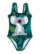Veselé dívčí plavky Koala a listy