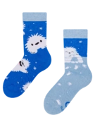 Veselé detské teplé ponožky Malý Yeti