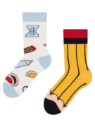 Chaussettes rigolotes pour enfants Crayon