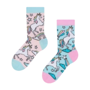Chaussettes rigolotes pour enfants Licorne arc-en-ciel