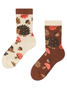 Chaussettes rigolotes pour enfants Hérisson forestier