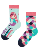 Chaussettes rigolotes pour enfants Petite sirène