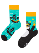 Chaussettes rigolotes pour enfants Bateau pirate