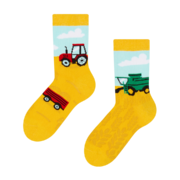 Chaussettes rigolotes pour enfants Tracteur